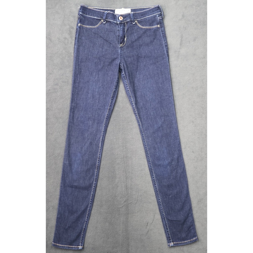 Abercrombie Kids Jean Legging Kids 15/16 Blue Excellent Slim Fit Dark Wash